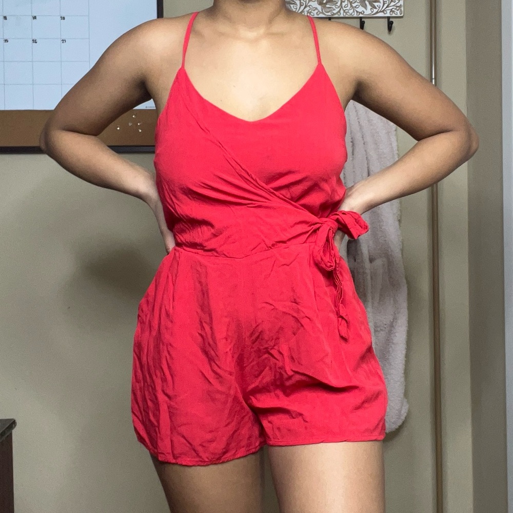 Red romper